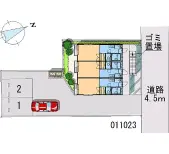 ★手数料０円★土浦市桜町３丁目　月極駐車場（LP）